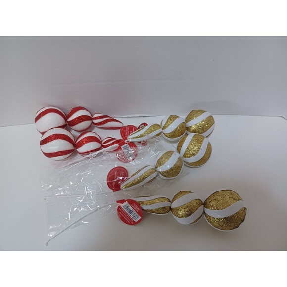 NEW‎ Ashland Christmas Noel Pick Tige Decorative Red Gold White - Picture 1 of 2